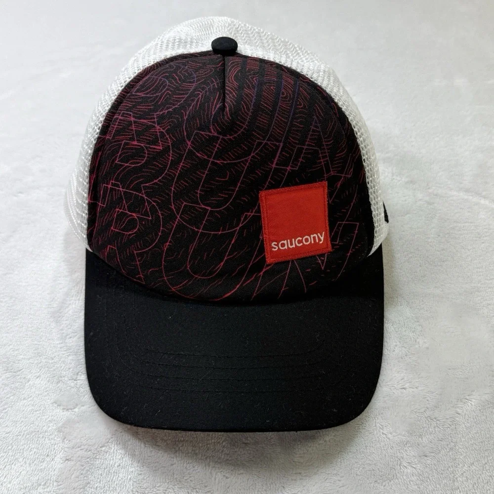 Saucony Trail‎ Running Boco Gear Trucker Hat Mesh Snapback Performance Cap